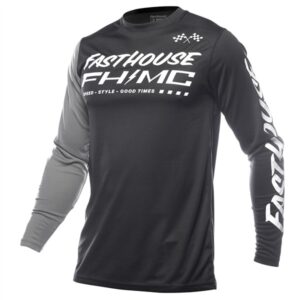 Fasthouse Carbon Method Motocross Jersey Black/Gray - Image 1