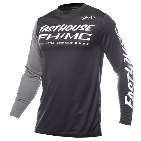 Fasthouse Carbon Method Motocross Jersey Black/Gray