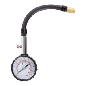 Whites Analogue Tyre Pressure Gauge 0-60 PSI - Flexible Hose - Image 1
