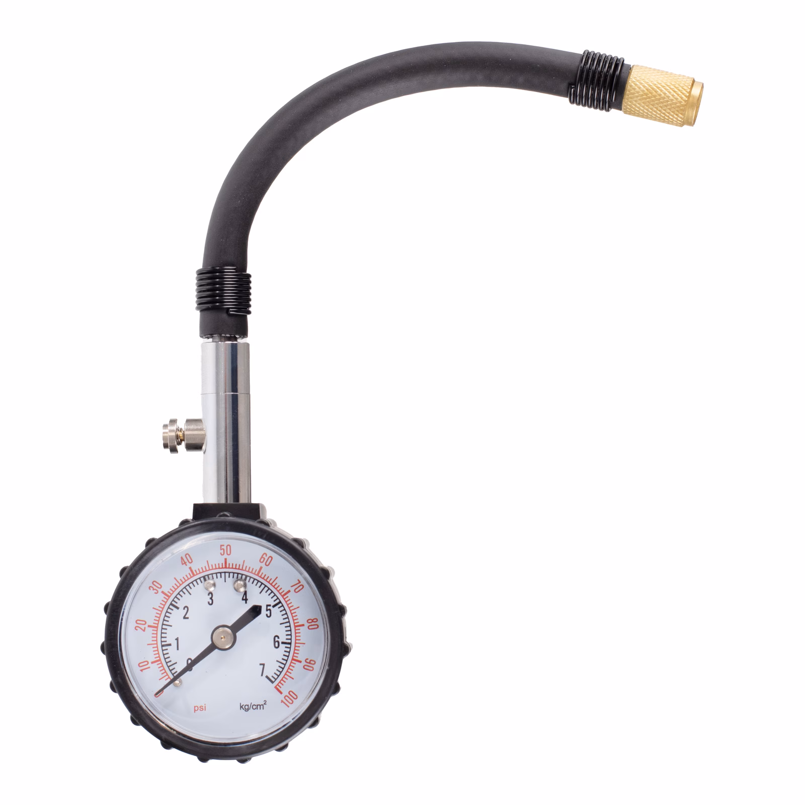 Whites Analogue Tyre Pressure Gauge 0-60 PSI - Flexible Hose - Image 1