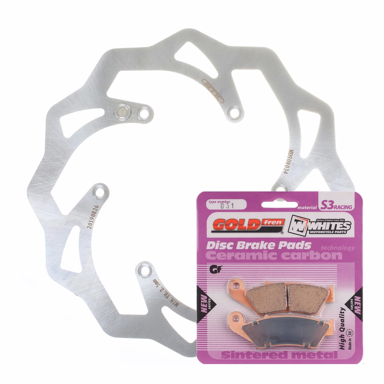Brake Disc & Pad Front Kit - KTM 350 EXC-F '11-'19 - Wave - Image 1