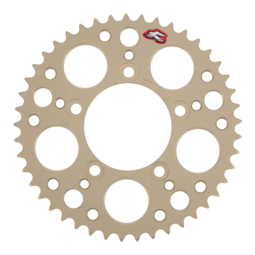 Renthal Sprocket Rear Silver 45T Alloy 7075 T6 Grooved Suzuki