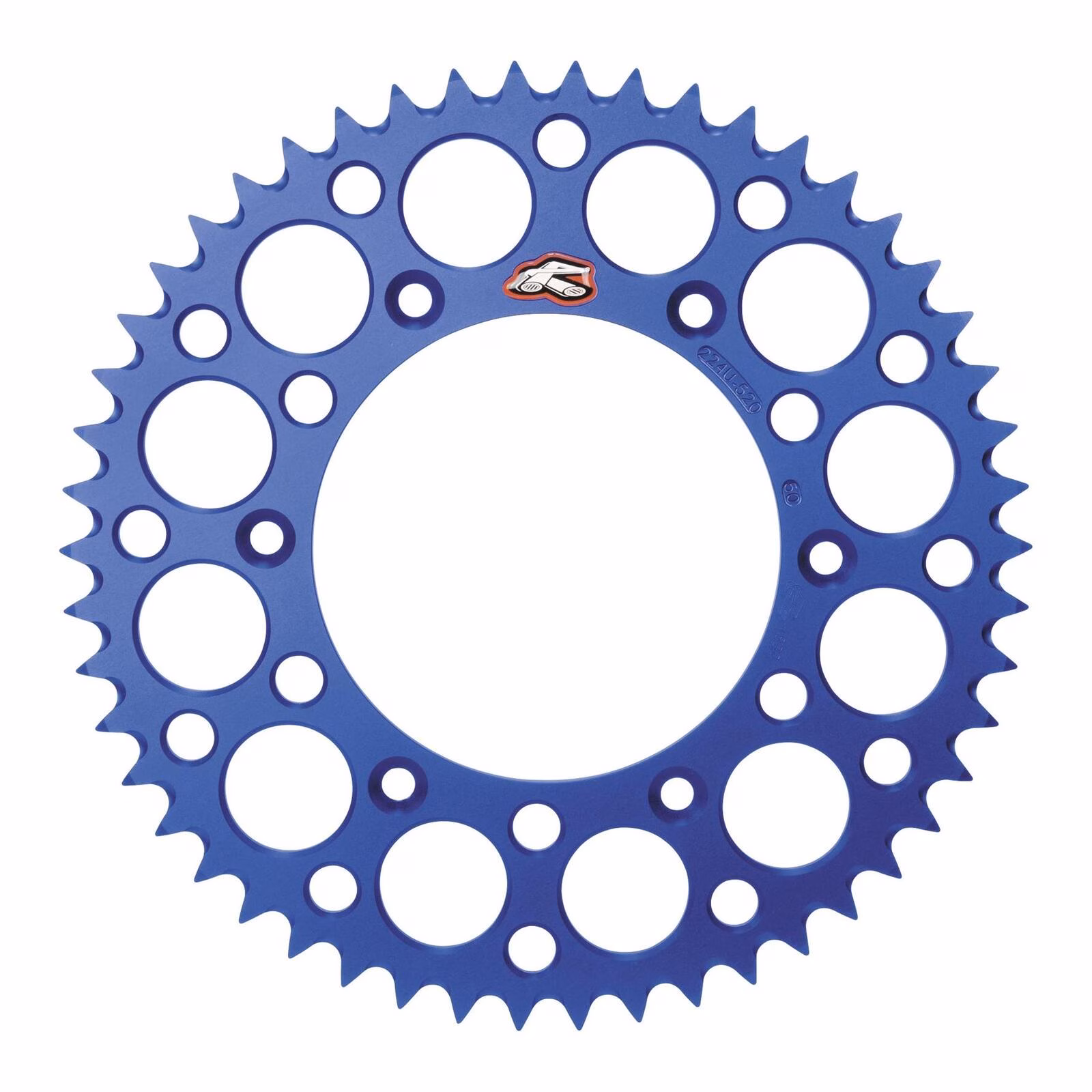 Renthal Sprocket Rear Blue 48T Alloy 7075 T6 Grooved - Image 1
