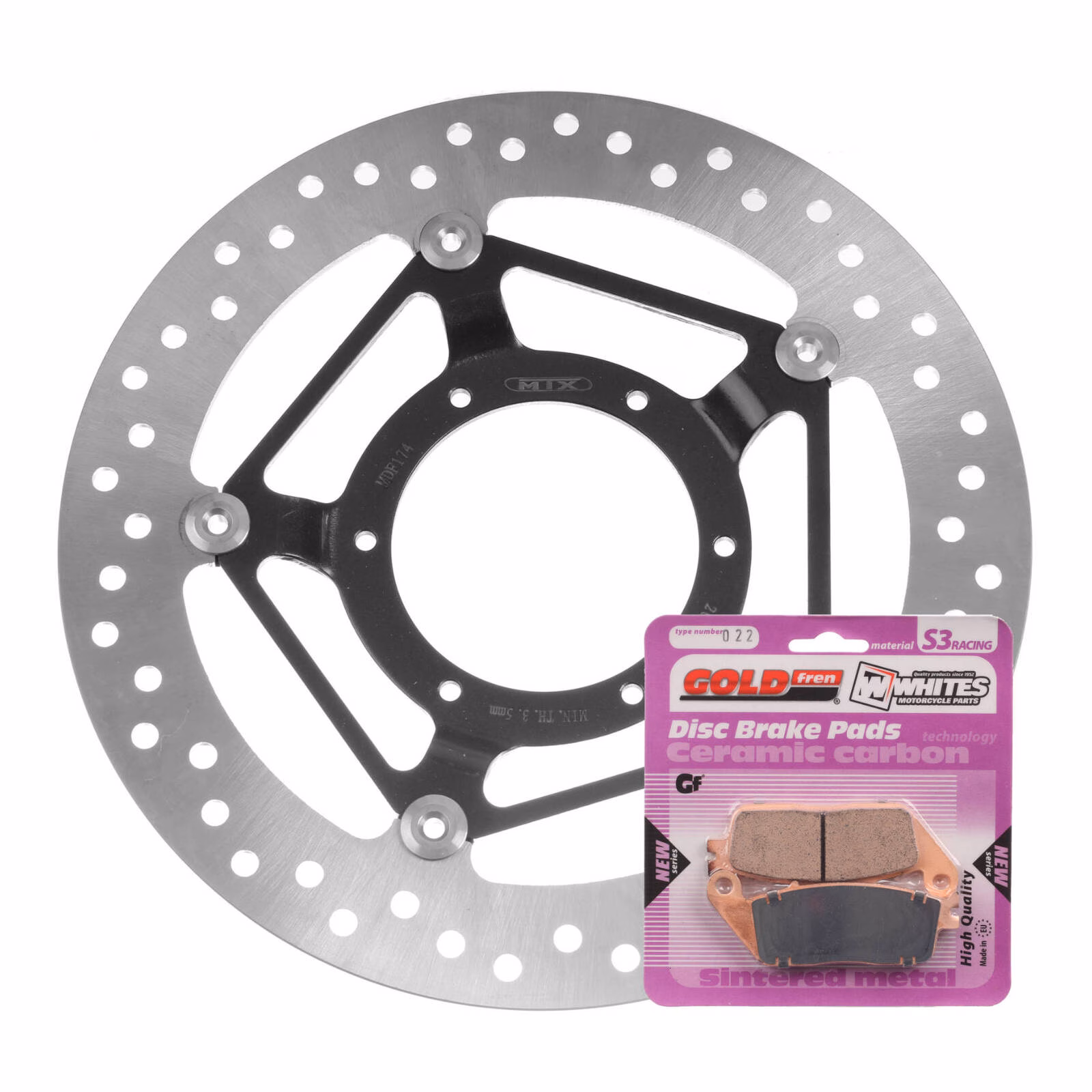 Brake Disc & Pad Front Kit - Honda CBR250R '11-'15 Non-ABS - Image 1
