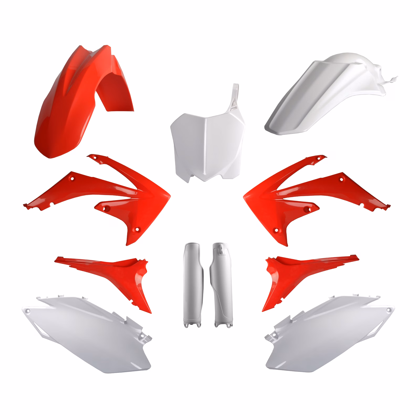 Polisport Full Kit Honda CRF250R '11-'13 / CRF450R '11-'12 - OEM Red / White - Image 1