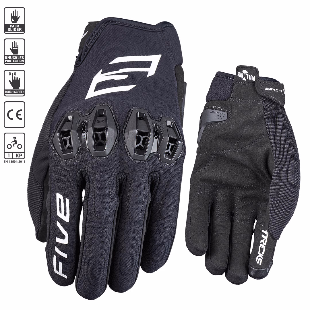Five Tricks Motocoss Gloves Black - Image 1