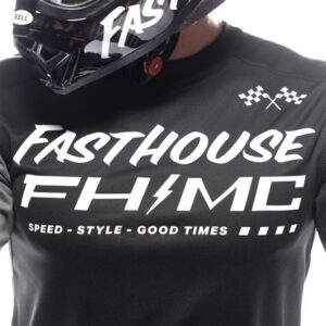 Fasthouse Carbon Method Motocross Jersey Black/Gray - Image 3