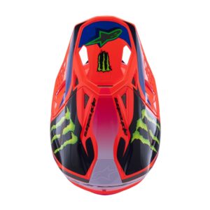 Alpinestars Supertech S-M10 Deegan Motocross Helmet Orange Fluoro/Purple/Pink Fluoro Gloss - Image 4