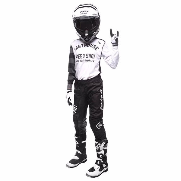 Fasthouse Carbon Eternal Motocross Jersey Youth White/Black