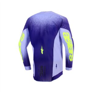 Alpinestars Supertech Scenz Motocross Jersey Purple/Yellow Fluoro - Image 2