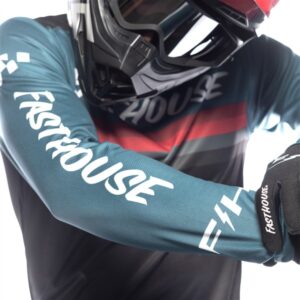 Fasthouse Carbon Force Motocross Jersey Teal - Image 5