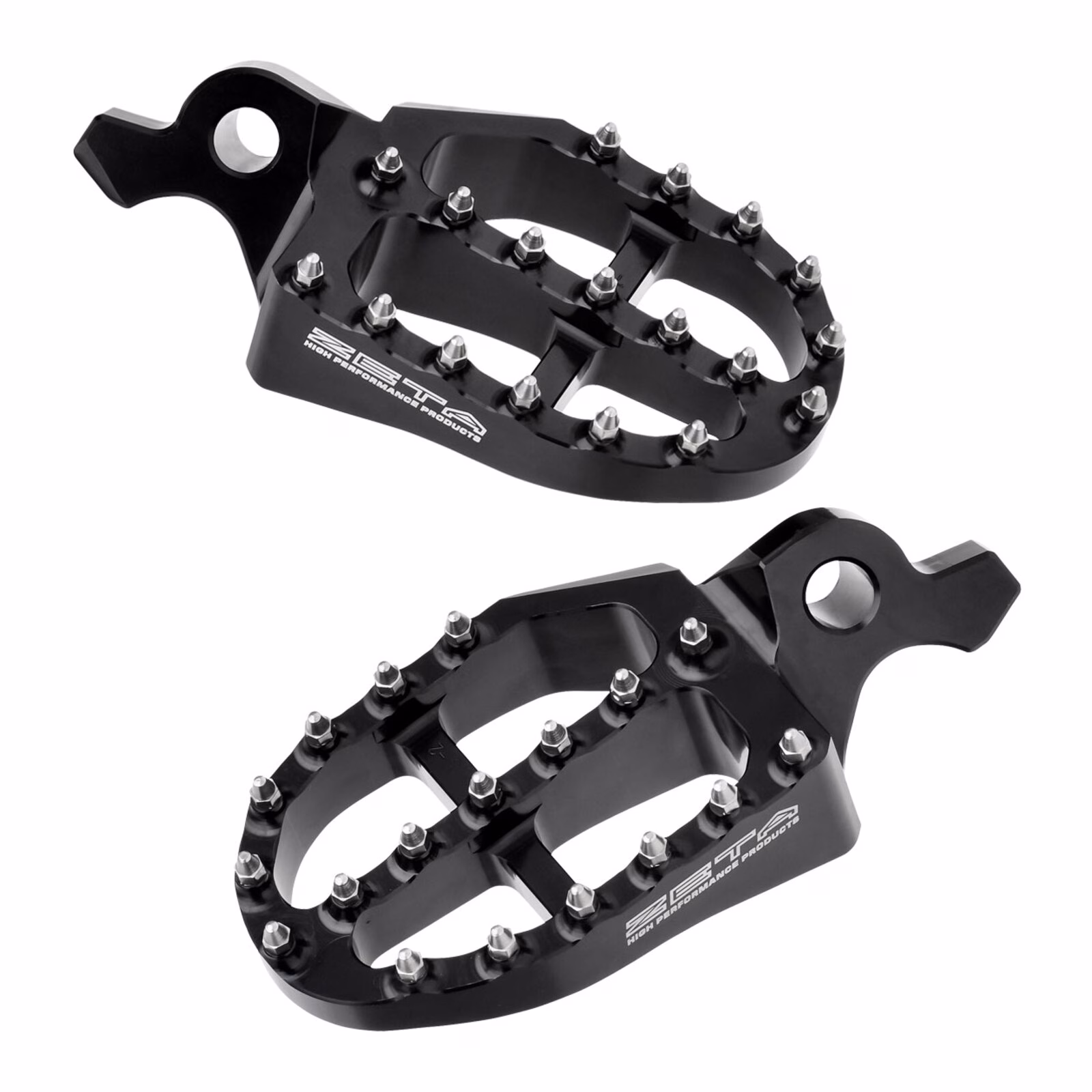 Zeta Aluminium Footpegs YZ '23- Black - Image 1