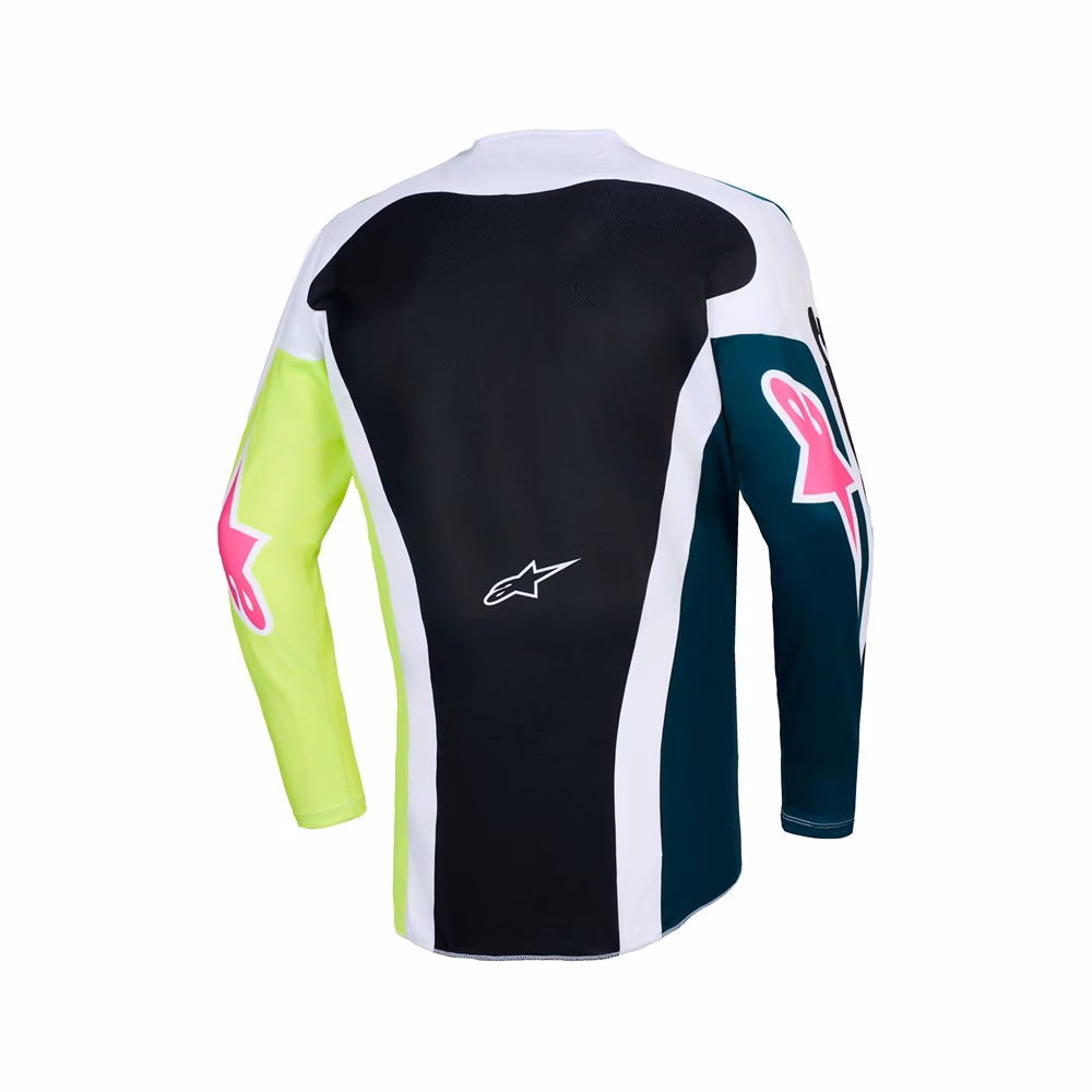 Alpinestars Racer Portl Motocross Jersey Green/White/Black