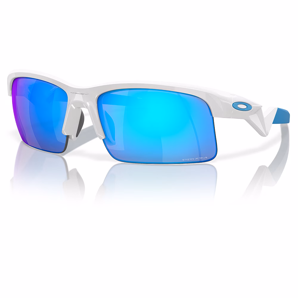 Oakley Capacitor Sunglasses Polished White w/PRIZM Sapphire