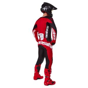 Alpinestars Racer Veil Motocross Jersey Black/Bright Red - Image 5