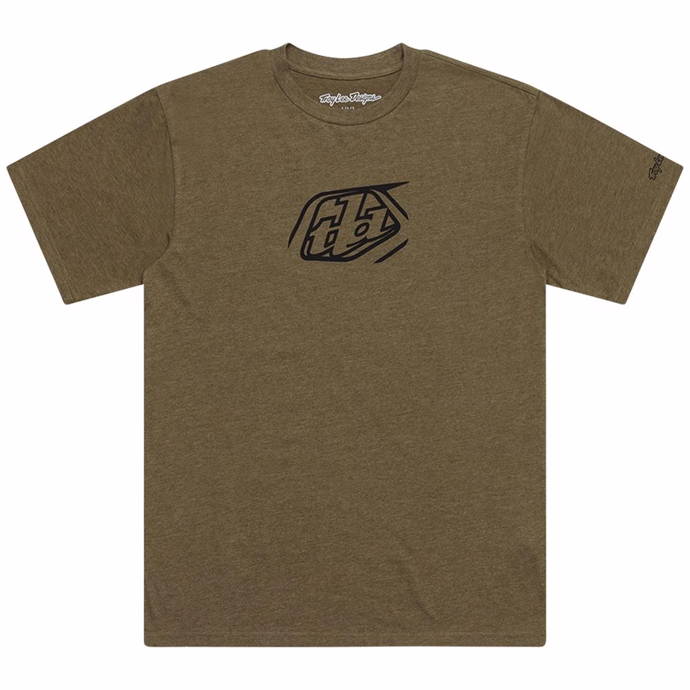 Troy Lee Designs Badge Tee Olive Heather