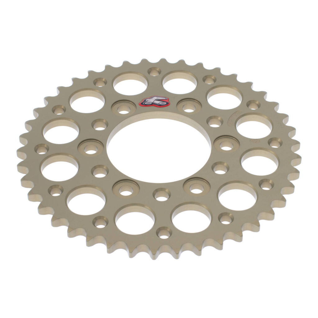 Renthal Sprocket Rear Silver 42T Alloy 7075 T6 Grooved Kawasaki