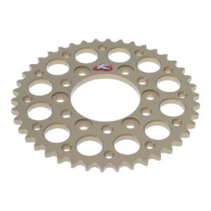 Renthal Sprocket Rear Silver 42T Alloy 7075 T6 Grooved Kawasaki - Image 2