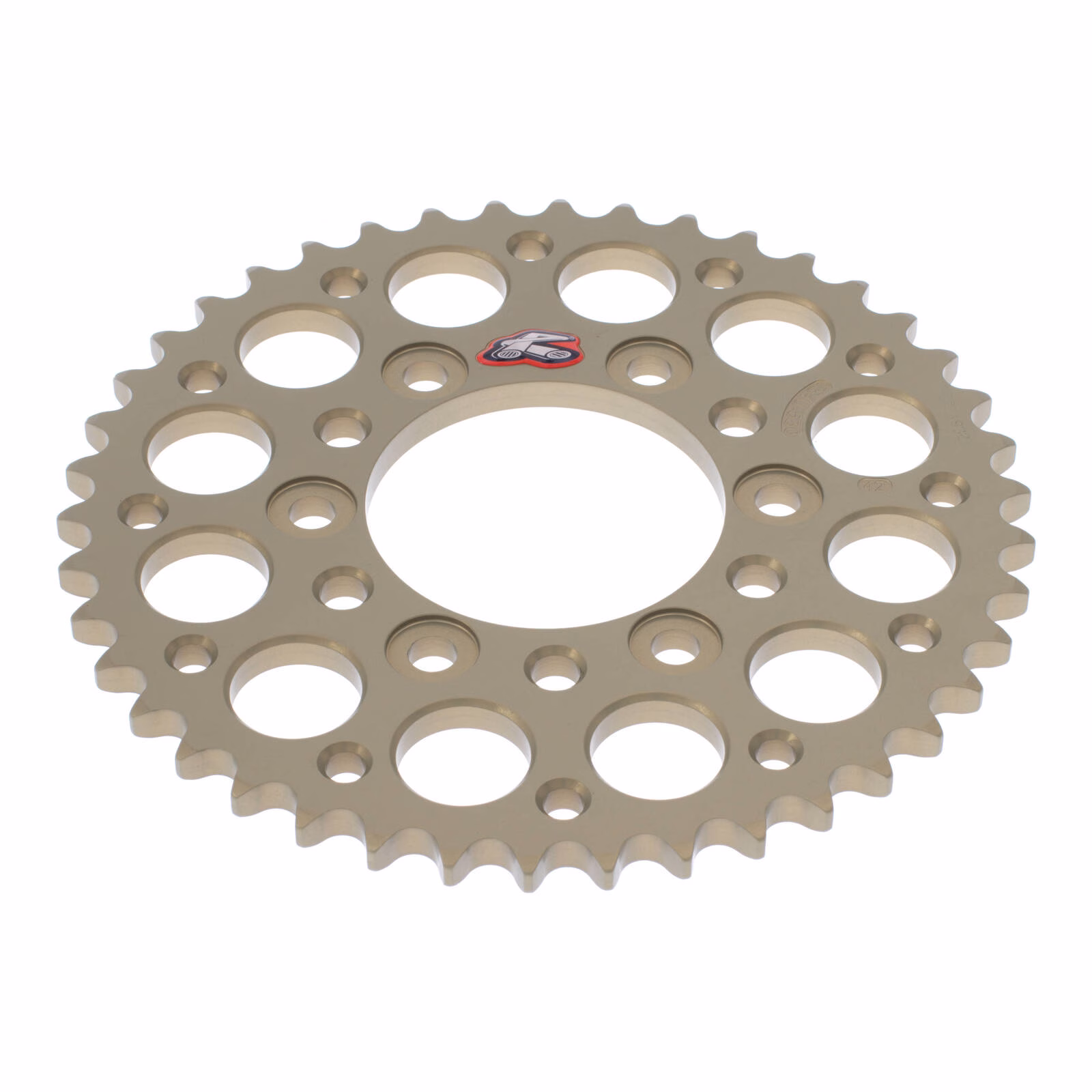 Renthal Sprocket Rear Silver 42T Alloy 7075 T6 Grooved Kawasaki - Image 2
