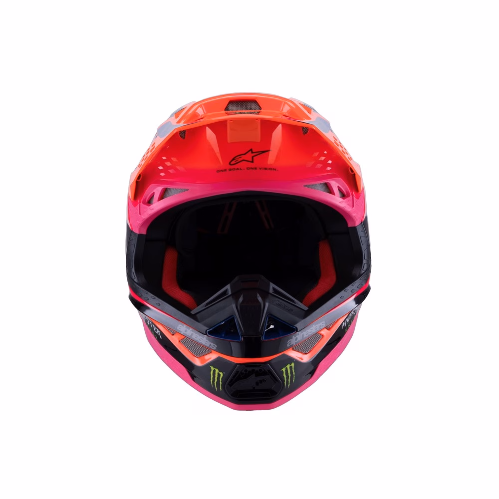 Alpinestars Supertech S-M10 Deegan Motocross Helmet Orange Fluoro/Purple/Pink Fluoro Gloss