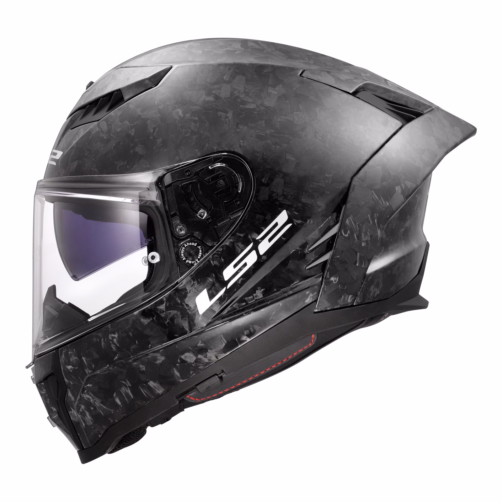 LS2 FF807 Dragon Forged Road Helmet Gloss Carbon - Image 2