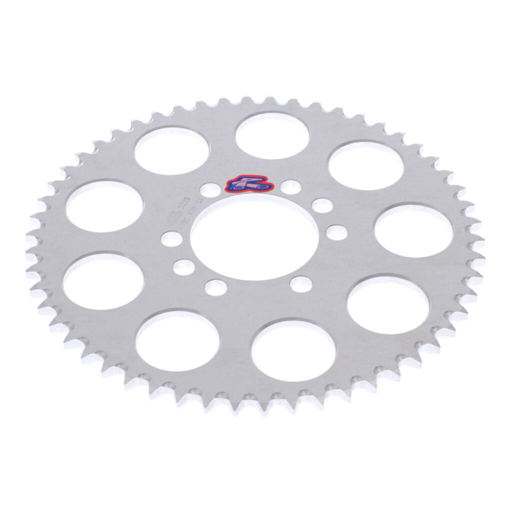Renthal Sprocket Rear Silver 54T Alloy 7075 T6 Grooved Yamaha