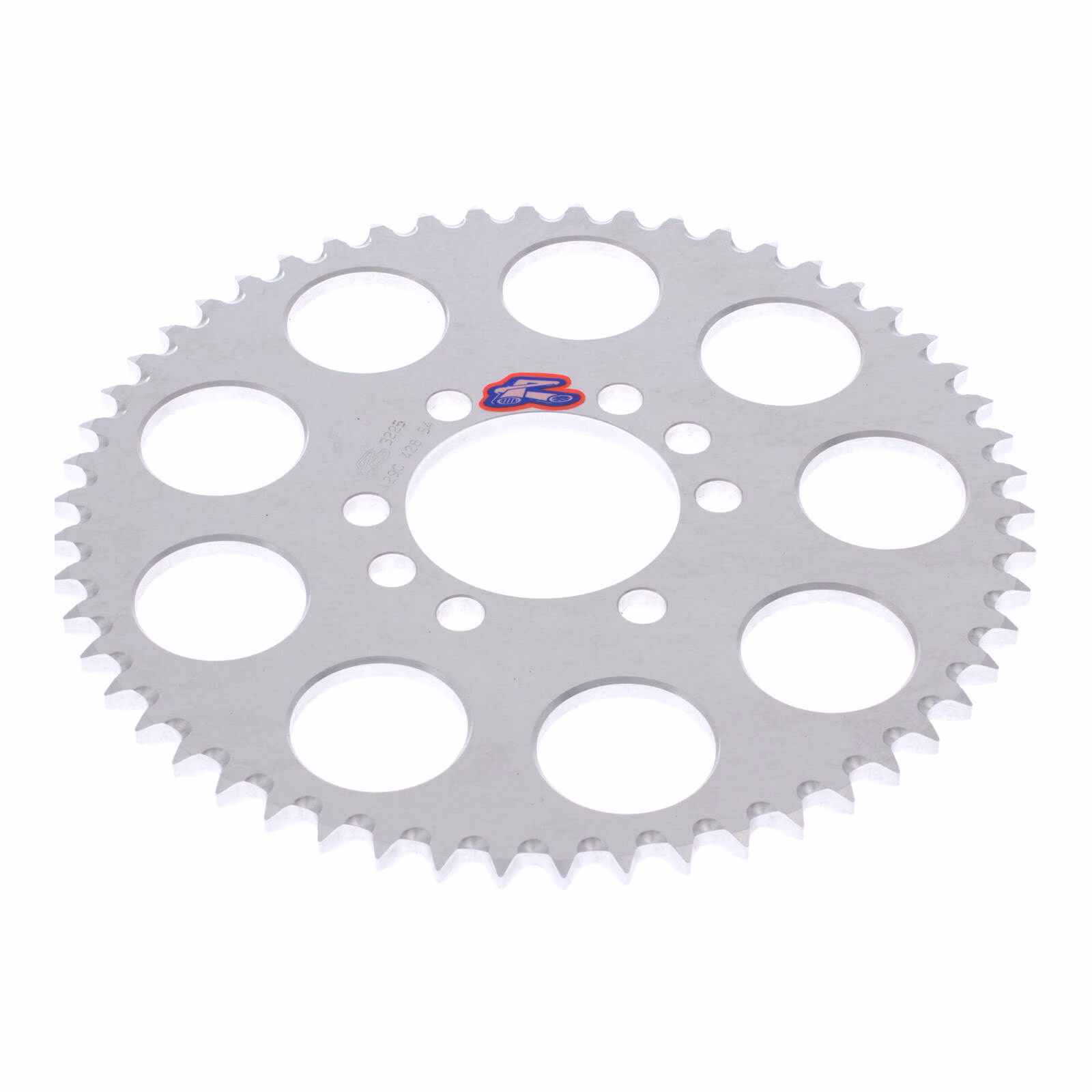 Renthal Sprocket Rear Silver 54T Alloy 7075 T6 Grooved Yamaha - Image 2