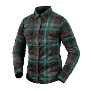 RJAYS REGIMENT 2 Reinforced LADIES Shirt Black/Teal - Image 2