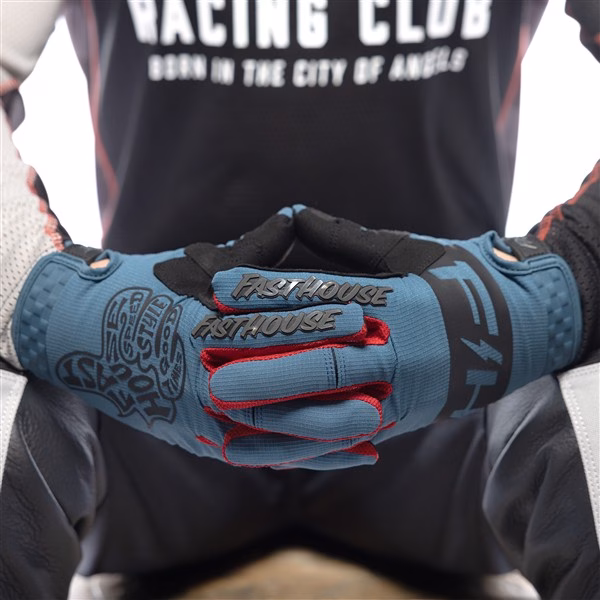 Fasthouse Speed Style Club Motocross Gloves Teal