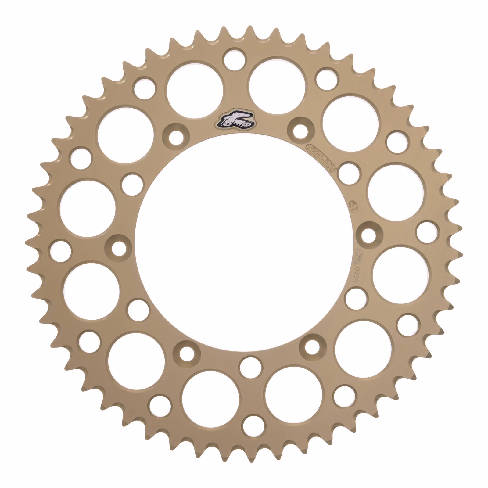 Renthal Sprocket Rear Hard Anodised 51T Yamaha - Image 1