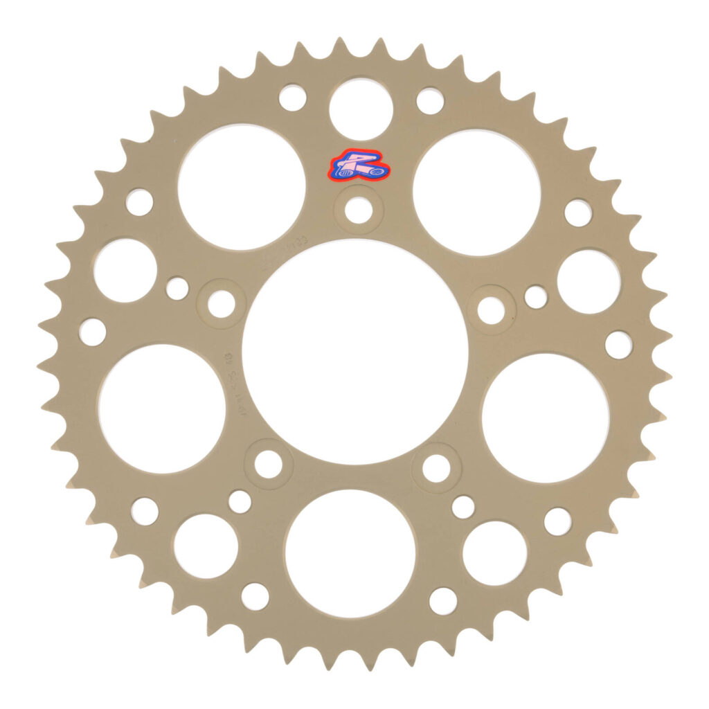 Renthal Sprocket Rear Silver 48T Alloy 7075 T6 Grooved Suzuki