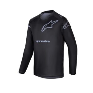 Fasthouse Youth Racer Graphite Motocross Jersey Black/Gray - Image 1