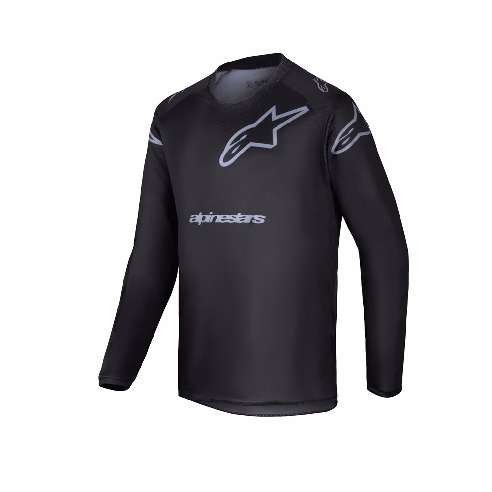 Fasthouse Youth Racer Graphite Motocross Jersey Black/Gray