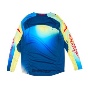 Troy Lee Designs GP Pro Drip Motocross Jersey Youth Glo Yellow/Dark Navy - Image 4