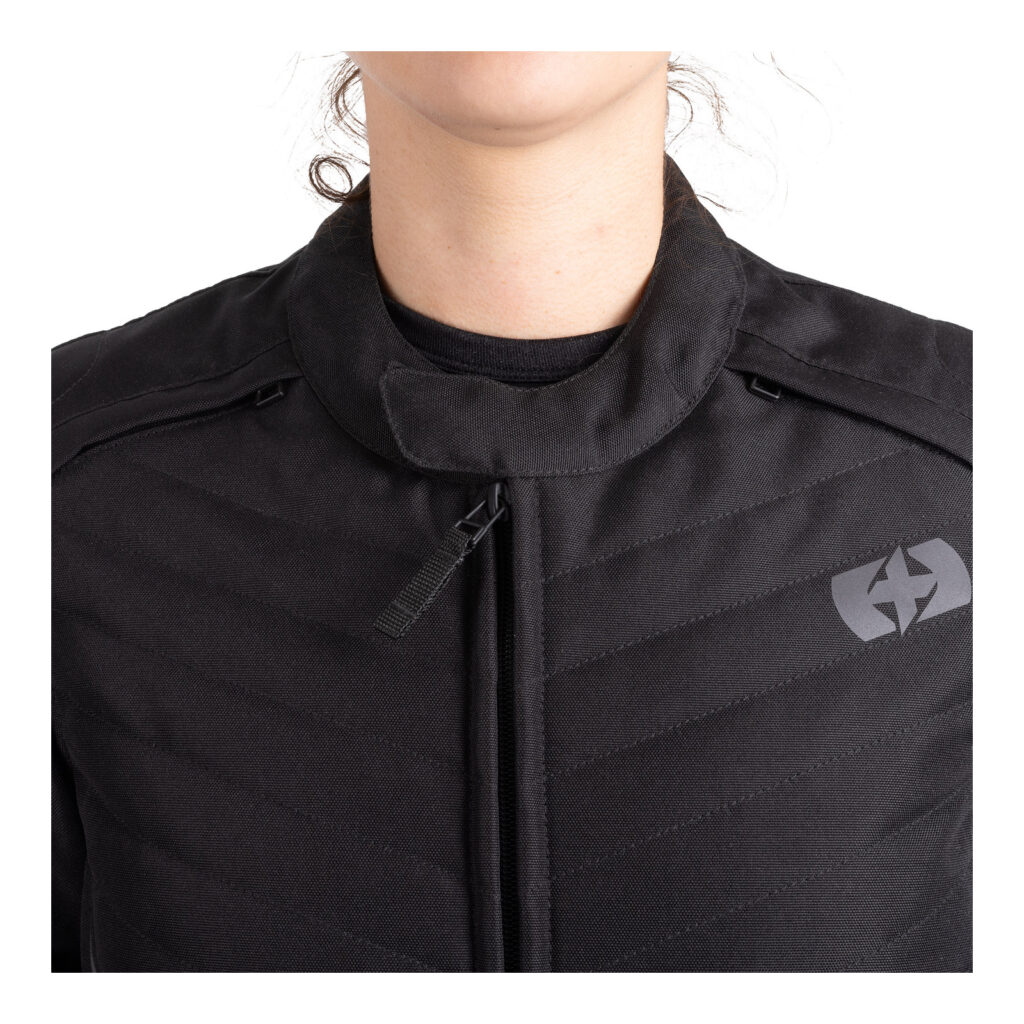 Oxford Valencia 3.0 Waterproof Dry2Dry Women's Textile Road Jacket - Black