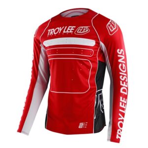 Troy Lee Designs SE Pro Drop In Motocross Jersey Red - Image 2
