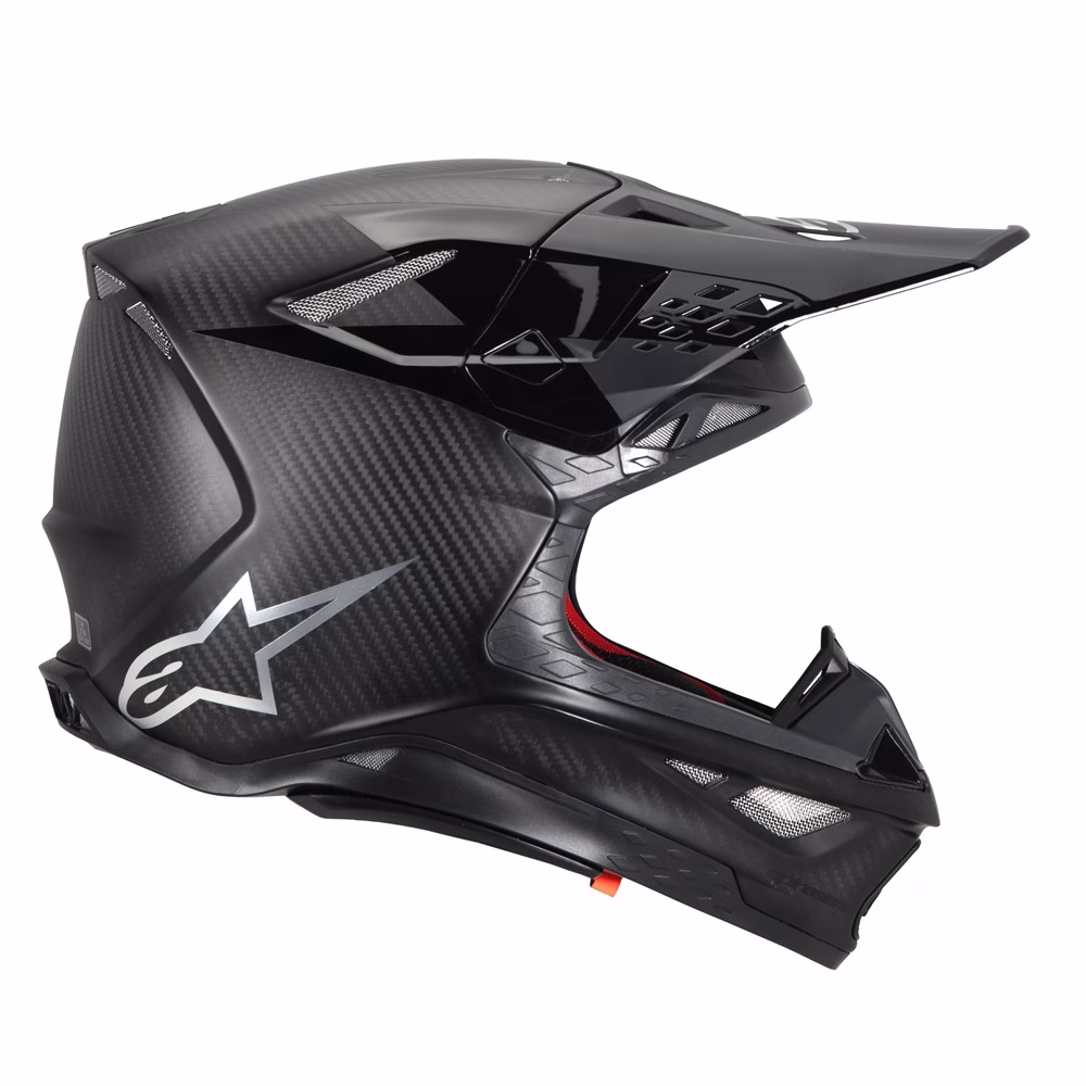 Alpinestars Supertech S-M10 Motocross Helmet Black Carbon Matte/Gloss