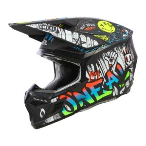 O'Neal 3SRS RANCID Motocross Helmet Youth - Multi - Image 1