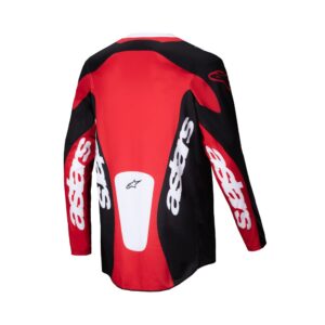 Alpinestars Racer Veil Motocross Jersey Black/Bright Red - Image 2