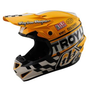 Troy Lee Designs GP Pro Fifty-50 Motocross Helmet White/Gold - Image 1