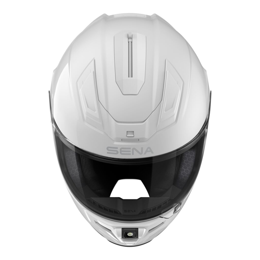 Sena Phantom Smart Road Helmet with Mesh Comms Gloss White