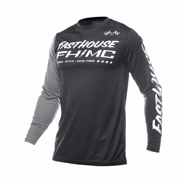Fasthouse Carbon Method Motocross Jerseys Youth Black/Gray