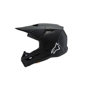 Alpinestars S-M3 Motocross Helmet Youth Solid Black Matte - Image 2