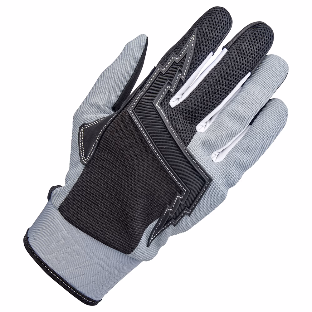 Biltwell Baja Textile Motocross Gloves Grey