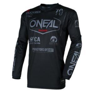 O'Neal ELEMENT Brand Motocross Jersey Black/Grey - Image 2