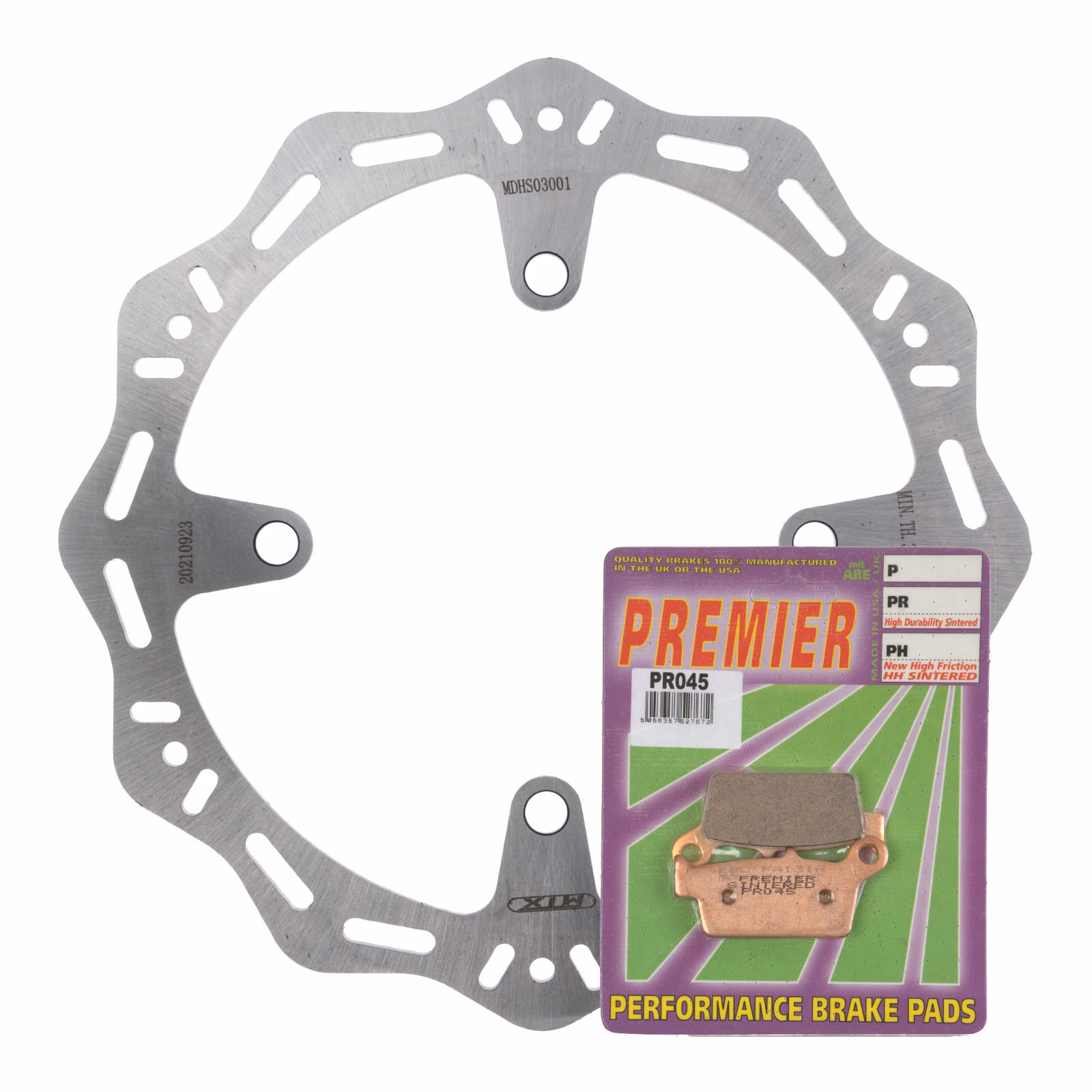 MTX Hornet Disk & Premier Pad Rear Kit - Kawasaki - Image 1
