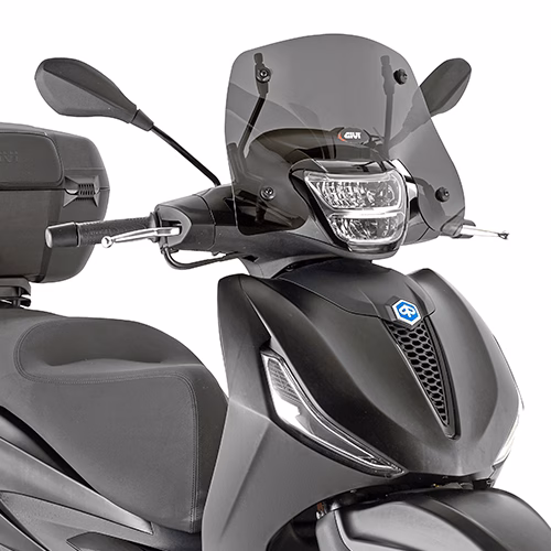 GIVI SCREEN PIAGGIO BEVERLY 300-400 HPE '21-> SMOKED 21x43cm (A5616A)