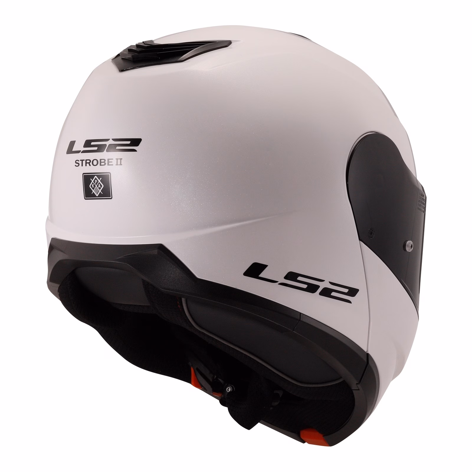 LS2 FF908 Strobe II Flip Front Helmet White - Image 6