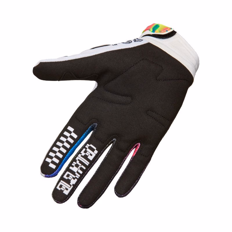 Fox 180 Image Cosmo Motocross Gloves White/Black