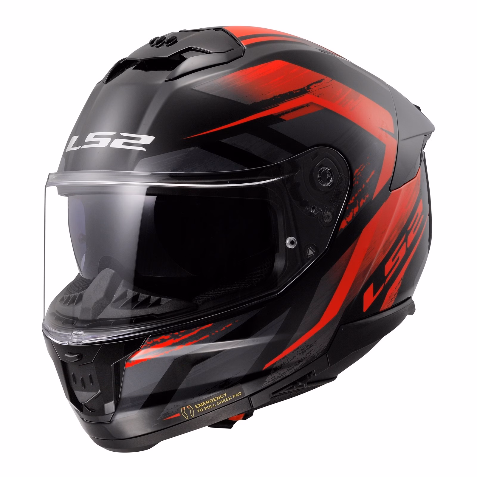 LS2 FF808 Stream II Fury Road Helmet Black / Red - Image 1
